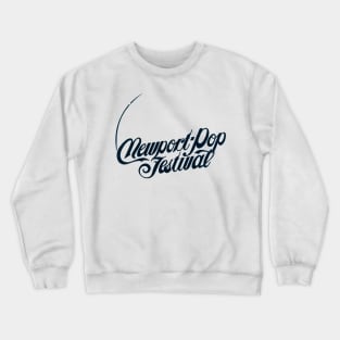 newport pop festival typography graphic Crewneck Sweatshirt